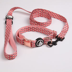 Okeypets工場カスタム犬ひも蝶ネクタイハーネスセットペット犬アクセサリーデザイナー高級犬ハーネスリードセット - Product Image 4