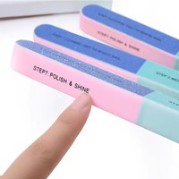 Lime à ongles à 7 faces, tampon de ponçage, outil de polissage pour pédicure, bande de polissage pour ongles, article en mousse, fabriqué en émeri, verre, éponge