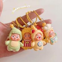 Porte-clés en peluche mignon de dessin animé, pendentif pour sac, breloque pour sac à dos, accessoire suspendu, cadeau pour couple ou ami