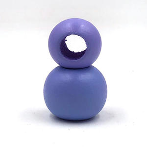 Colorful Round Ball Loose Spacer <b>Beads</b> for Jewelry Making DIY Keychain 20-25MM Large Hole Natural <b>Wooden</b> <b>Beads</b> - Product Image 5