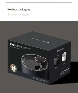 Fontanella per Gatti e Cani con Spegnimento Automatico, Abbeveratoio in Plastica con LED e Alimentazione Ricaricabile, Design a Forma di Fiore - Product Image 6