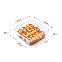 Emballage en plastique PET transparent jetable en gros au prix d'usine pour pâtisseries, gâteaux, sandwichs