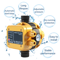 Prix usine faible quantité minimale de commande contrôle de débit redémarrage automatique pompe à eau interrupteur de contrôle de pression avec câble de Circuit et prise UK Europe