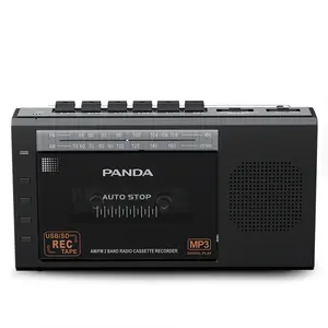 Radio AM FM 2 bandes la plus populaire et ancienne supportant vintage la carte SD USB lecture MP3 baladeur multifonction enregistreur de cassette