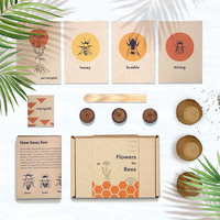 Kit de culture de plantes écologique, ensemble cadeau de jardinage, facile à démarrer, cultivez vos propres fleurs pour les abeilles