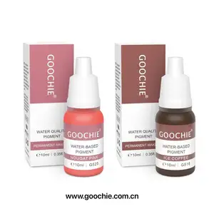 Goochie-tinta de tatuaje semilíquida, pigmento de maquillaje permanente para máquina