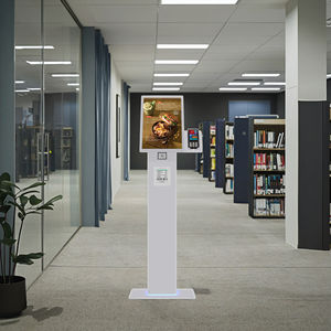 21.5英寸落地式售货亭触摸屏自助售货亭打印机全部在Qne图书馆自助收银机 - Product Image 4