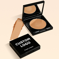 Produits de maquillage en poudre pressée de marque propre, personnalisés pour tous les types de peau, poudre correctrice pour peaux foncées, base de maquillage pour le visage, fond de teint