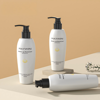 Flacons de cosmétiques personnalisés de 200 ml avec pompe à lotion, contenants pour produits de soin personnel, emballages de savon liquide, flacons en plastique blancs, flacon de shampoing