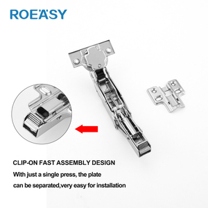 ROEASY 16-36MM Bisagra de puerta gruesa Cierre suave Oculto Hidráulico Plegable Clip-on Grado 125 Bisagra especial para gabinete de muebles - Product Image 6