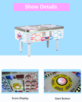 Machine de jeu d'arcade de table à monnayeur pour enfants, jeu de frappe aux hamsters et cafards, pour 2 joueurs