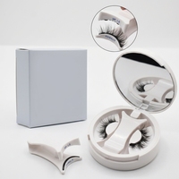 Kit de Pestañas Magnéticas Elite Hechas a Mano, Reutilizables, con Tacto de Seda, Estilo Manga, Sin Pegamento, DIY, Curvatura C, Paquete de Longitudes Mixtas, para Principiantes en Maquillaje