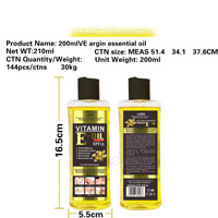 200ml Minyak Biji Argan Alami 100% Murni Distilasi Uap Minyak Pemutih Pijat Multiguna Perawatan Wajah Tubuh Rambut