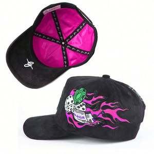 Gorra de Béisbol Deportiva 3D de Alta Calidad con Forro de Satén, Unisex, Logotipo Personalizado, Gorras de Algodón con Visera de Gamuza Negra, 5 Paneles - Product Image 1