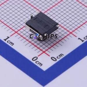 DTSGZML-64N-V-T/R Tactile Switch SMD,6.2x6.2mm Switch Single Pole Single Throw Round Button Vertical Mount 6.2mm - Product Image 2