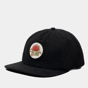 Casquette Snapback à 5 panneaux non structurée à visière plate avec logo personnalisé OEM, broderie en coton, patch, boucle en métal - Product Image 5
