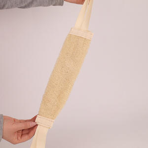 Éponge de bain ovale en loofah naturelle certifiée écologique, douce, pour le nettoyage du dos et l'exfoliation, vente en gros - Product Image 5
