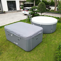 Piscine gonflable en forme de cœur - Piscine familiale durable en PVC pour enfants et adultes