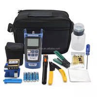 Kit d'outils pour câbles à fibres optiques FTTH FTTB FTTX entièrement équipé à prix abordable avec tous les accessoires d'application et un compteur de puissance