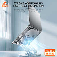 Support de refroidissement pour tablette et ordinateur portable en alliage d'aluminium JEQANG JP-H632 avec rotation à 360°, compatibilité tablette, design réglable