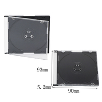 SUNSHINE Vente en gros Étuis transparents pour CD/DVD de 8 cm, mini-étuis colorés pour CD, boîtes minces en plastique pour DVD, étuis de rangement pour films et supports multimédias