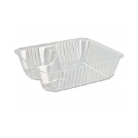 Plateau à nachos en plastique transparent pour chips et trempettes Plateaux à collations transparents pour concessions Fournitures de fête de carnaval de nuit de film