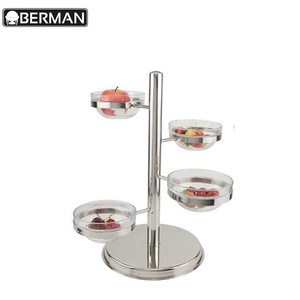 Vendita calda attrezzature da <span class=keywords><strong>cucina</strong></span> frutta ciotole del basamento del metallo cremagliera buffet riser <span class=keywords><strong>per</strong></span> la vendita - Product Image 3