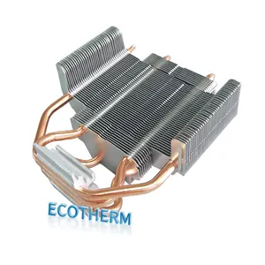 Ecotherm Koperen Buis Grote Kracht 1000W 2000W 1500W Voeding U Vorm Koperen Pijp Koellichaam