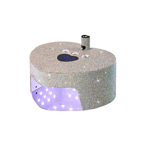 Nueva Lámpara LED UV con Forma de Corazón y Diamantes de Imitación, Funciona con Batería, Máquina de Terapia de Luz para Uñas, Secado Rápido, Recargable, Luz para Pegamento de Uñas - Product Image 1