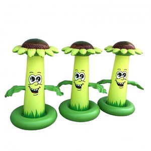 MAKE WAVES - Juguete de Aspersión Inflable Ligero y Plegable, Color Verde Girasol, 120 cm, Impermeable, Material de PVC, para Niños, para Jugar al Aire Libre con Agua - Product Image 1