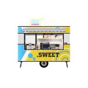 Mi Camión de Comida Dulce, de 4 Ruedas, con Cápsula de Acero Inoxidable, Estilo Moderno, Cocina Móvil para Exteriores - Product Image 2