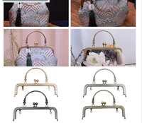 Boucle en métal de luxe de 20 cm pour sacs à main pour femmes - Poignées colorées et tendance