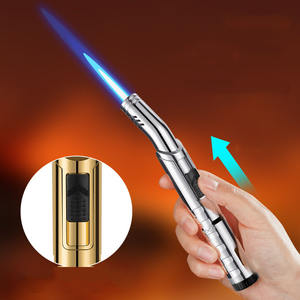 <span class=keywords><strong>Chalumeau</strong></span> bleu coupe-vent <span class=keywords><strong>cuisine</strong></span> barbecue flamme unique butane pistolet à cigares rechargeable briquet à <span class=keywords><strong>gaz</strong></span> - Product Image 2