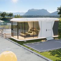 Tendance 2026 : Maison Capsule Préfabriquée de Luxe Moderne en Panneaux Sandwich Acier Écologique, Mini-Hôtel à Installation Rapide, Personnalisable, pour Parcs Solaires et Centres Commerciaux