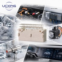 Conector WX 110D 32P 90 12V DC 2.5A, Contacto de Aleación de Cobre, Forma Rectangular, Adaptador Macho con Carcasa de SPS/PBT, 1318772