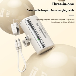 Batterie Externe Capsule 10000 mAh avec Câble Intégré, Mini Batterie Externe Portable et Compacte, <span class=keywords><strong>Recharge</strong></span> Ultra Rapide - Product Image 3