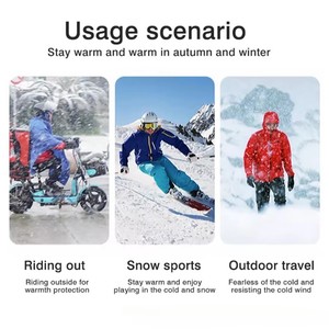 Casquettes tricotées en détresse Masque de ski complet Hommes Camouflage extérieur Fuzzy Ski Balaclava Bonnets Chapeau Hip Hop Balaclava - Product Image 6