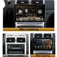 Autoradio Pour Peugeot 307 307CC 307SW 2002-2013, Lecteur Multimédia Android Carplay 4G Avec GPS, Navigation, WiFi, Bluetooth, FM et Écran Tactile