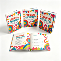 Libro de Cartón Impreso Digitalmente en Offset Multicolor, Hecho a Medida, con Cubierta de Papel y Cartón, Servicio de Laminación con Película