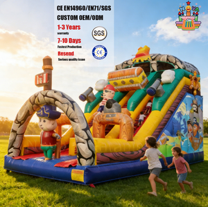 Parc <span class=keywords><strong>d</strong></span>'attractions gonflable commercial de qualité supérieure certifié CE Nova, avec grande structure de jeux gonflable en PVC, installation facile - Product Image 2