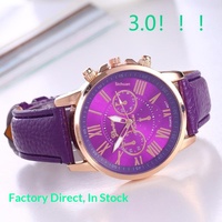 Montre à quartz élégante pour femme avec bracelet en acrylique, cadran à aiguilles, couleur or rose, plusieurs couleurs disponibles