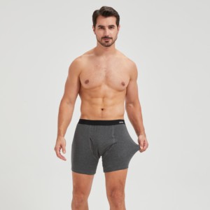 Sous-vêtements pour hommes contre l'incontinence, boxer mi-hauteur, <span class=keywords><strong>anti</strong></span>-<span class=keywords><strong>fuite</strong></span>, tissu respirant tricoté, absorption rapide, <span class=keywords><strong>protection</strong></span> <span class=keywords><strong>anti</strong></span>-<span class=keywords><strong>fuite</strong></span> - Product Image 1