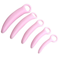 Ensemble de 5 Plugs Anaux en Silicone, Dilatateurs Anaux en Forme de Lune et de Piment, Jouets Sexuels Anaux Premium pour Hommes, Femmes et Couples