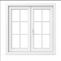 Fenêtre coulissante en aluminium AS2047PVC Upvc, norme européenne, double vitrage, maison résidentielle, alliage d'aluminium