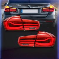 Feux arrière rouges modifiés pour BMW Série 3 F30 F35 2013-2019, avec clignotants dynamiques à LED, ensemble de feux arrière de voiture