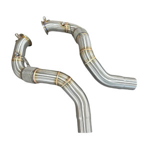 AKS Edelstahl Hosenrohr für BMW G30 550i Downpipe - Product Image 1