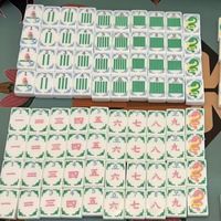 Jeu de Mahjong Américain Blanc à Vendre : Tuiles Colorées à Points et Caractères, en Acrylique, pour Jeu de Société Familial, OEM ODM