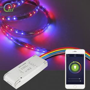 Aihomestyle Contrôleur de bande LED WiFi 5 en 1 Contrôleur WiFi DC12-24V pour bande LED CCT RGB couleur unique - Product Image 4