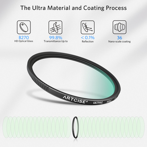 Filtre pour objectif UV ultra fin, accessoires pour appareil photo, protection multicouche ultra fine, 58 mm, 62 mm, 67 mm, 72 mm, 77 mm, filtre pour appareil photo reflex numérique - Product Image 3