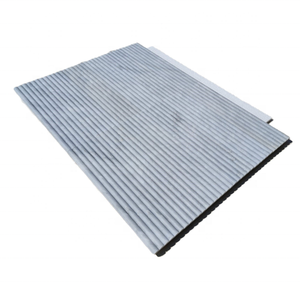Bardiglio Afyonหินอ่อนสีเทาFluted Bullnosed Wallโต๊ะรับประทานอาหารเคาน์เตอร์บาร์ตกแต่งตกแต่งหรูหราตุรกีขายส่ง - Product Image 5
